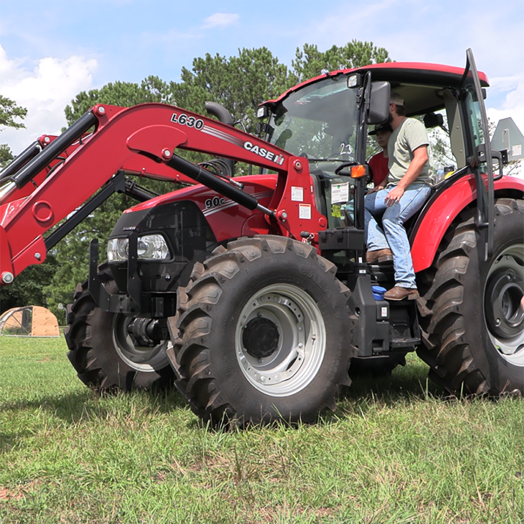 The farm equipment is used to show summer campers the tools of farming.