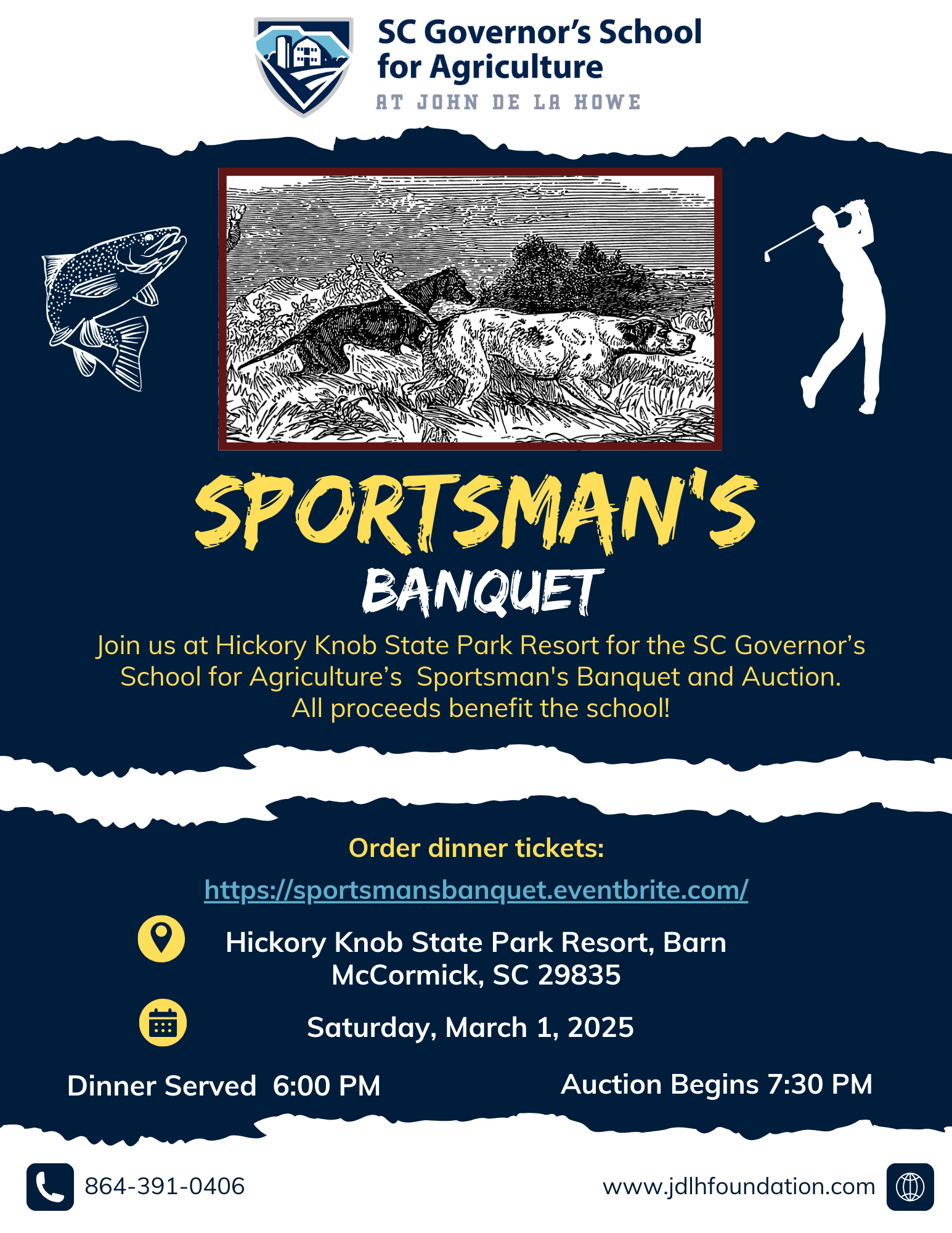 The Sportsman's Banquet is a great way to raise funds for the school. 