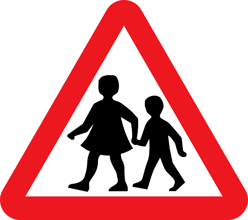 School Children - Traffic sign