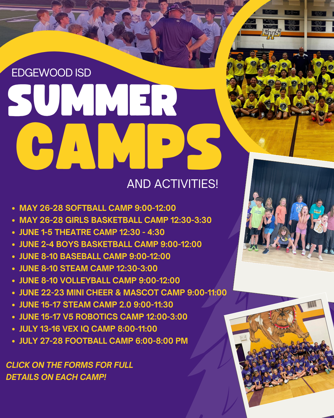 Summer Camp information