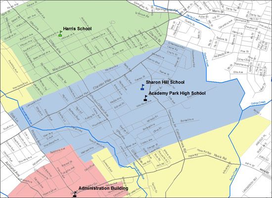 Sharon Hill Map