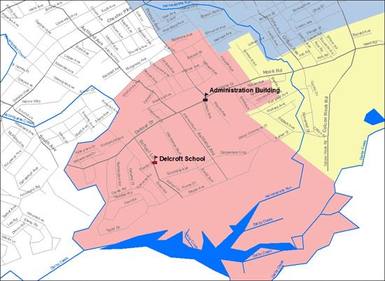 Delcroft School Boundaries Maps