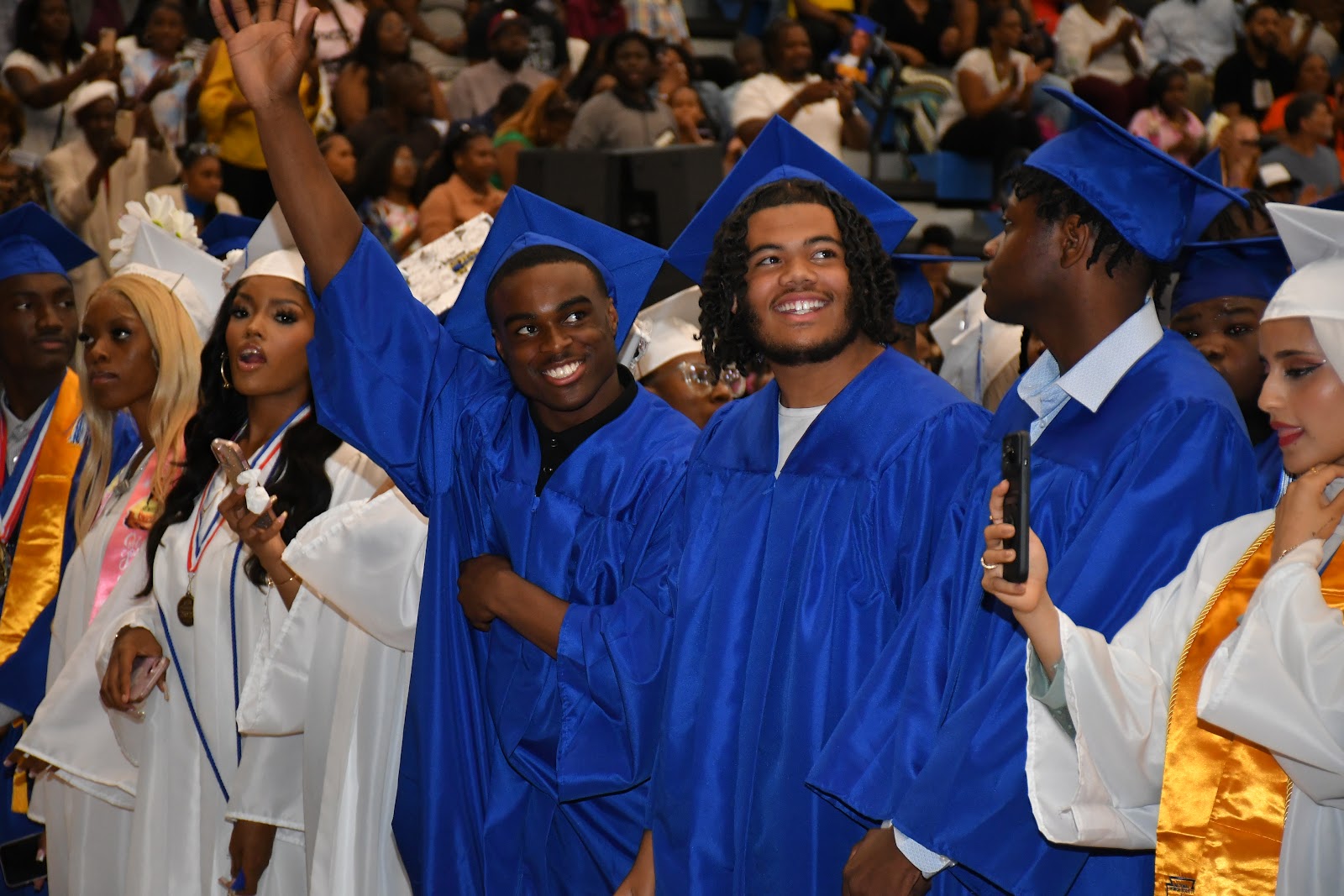 students at their graduation