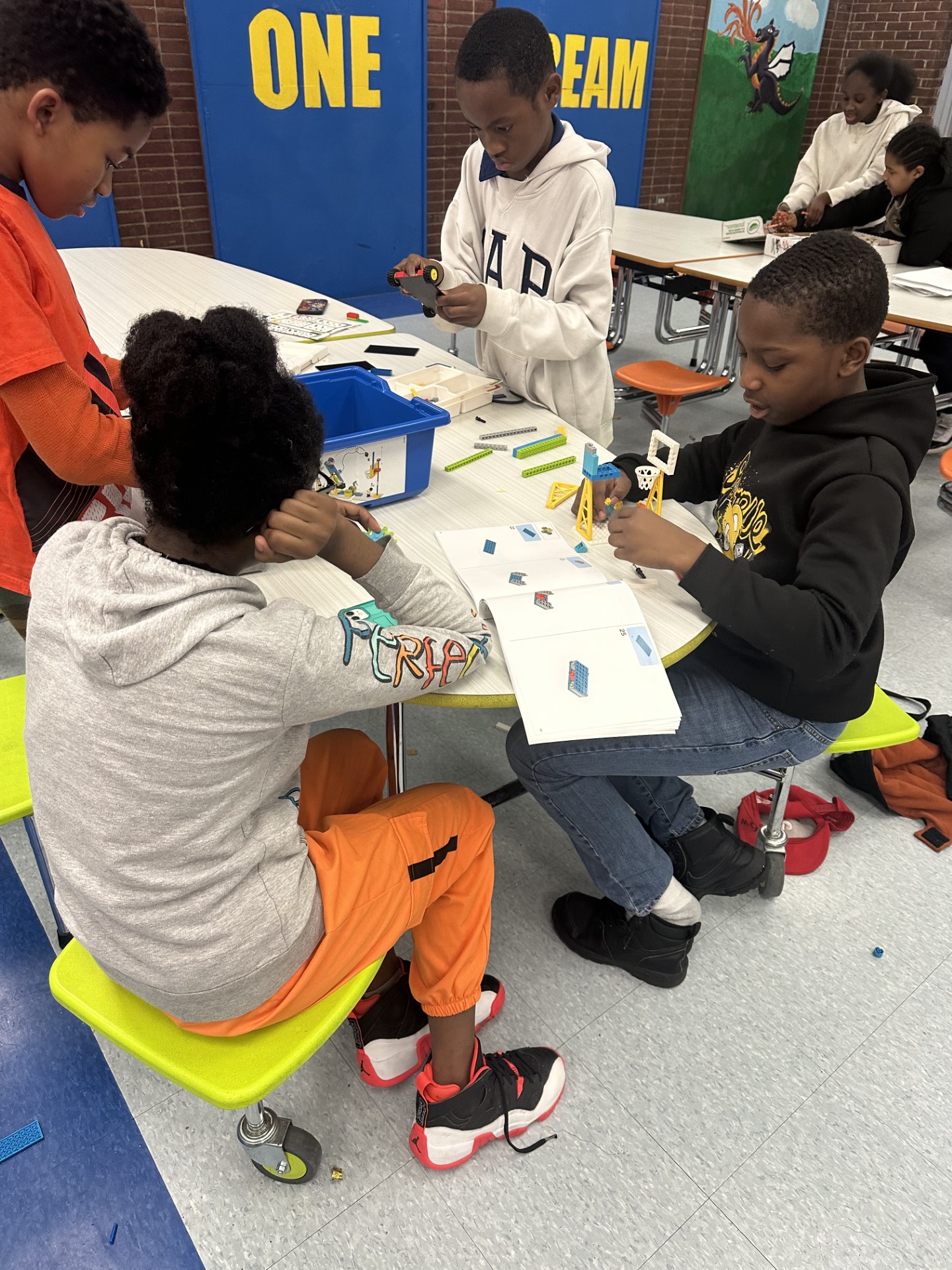 students participating in a STEM activity