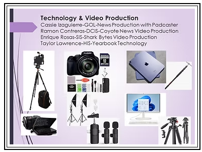 News Production Podcaster, Video Production and Yearboook Technology