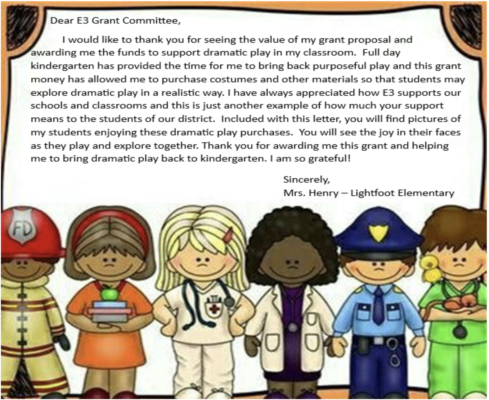 thank you note