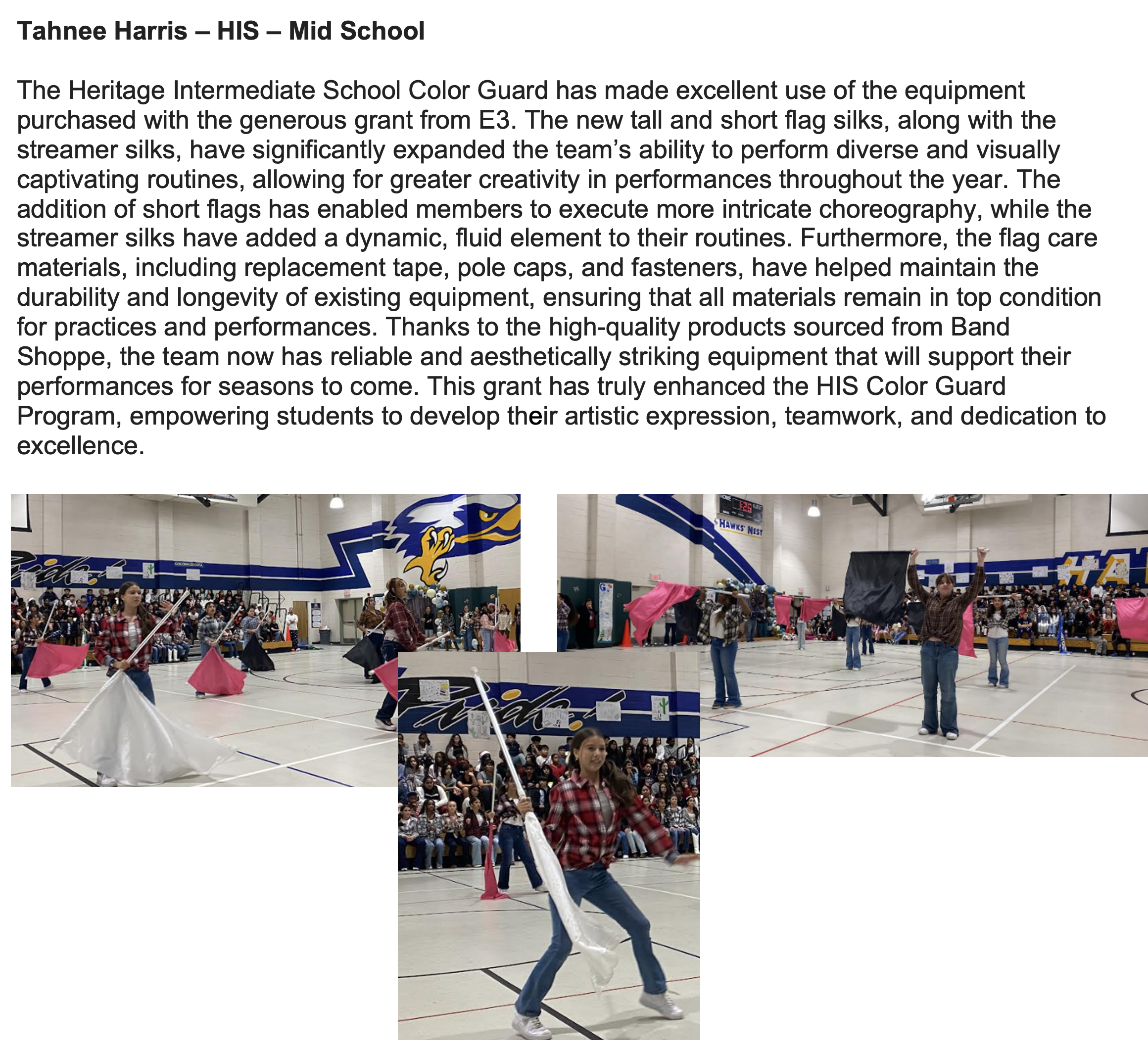 Tahnee Harris Color Guard