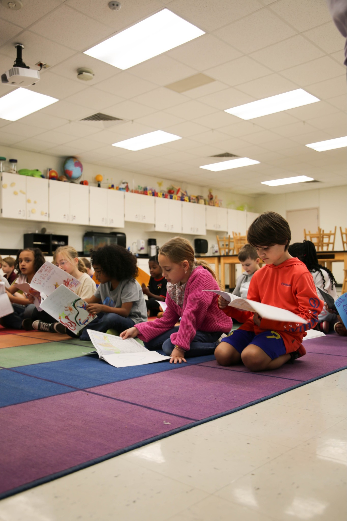 Dunbar Primary students reading