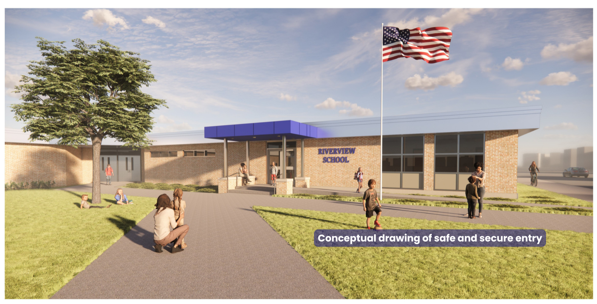 Picture of new entrance plan 