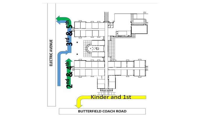 Car Rider Drop off and Pick Up Map