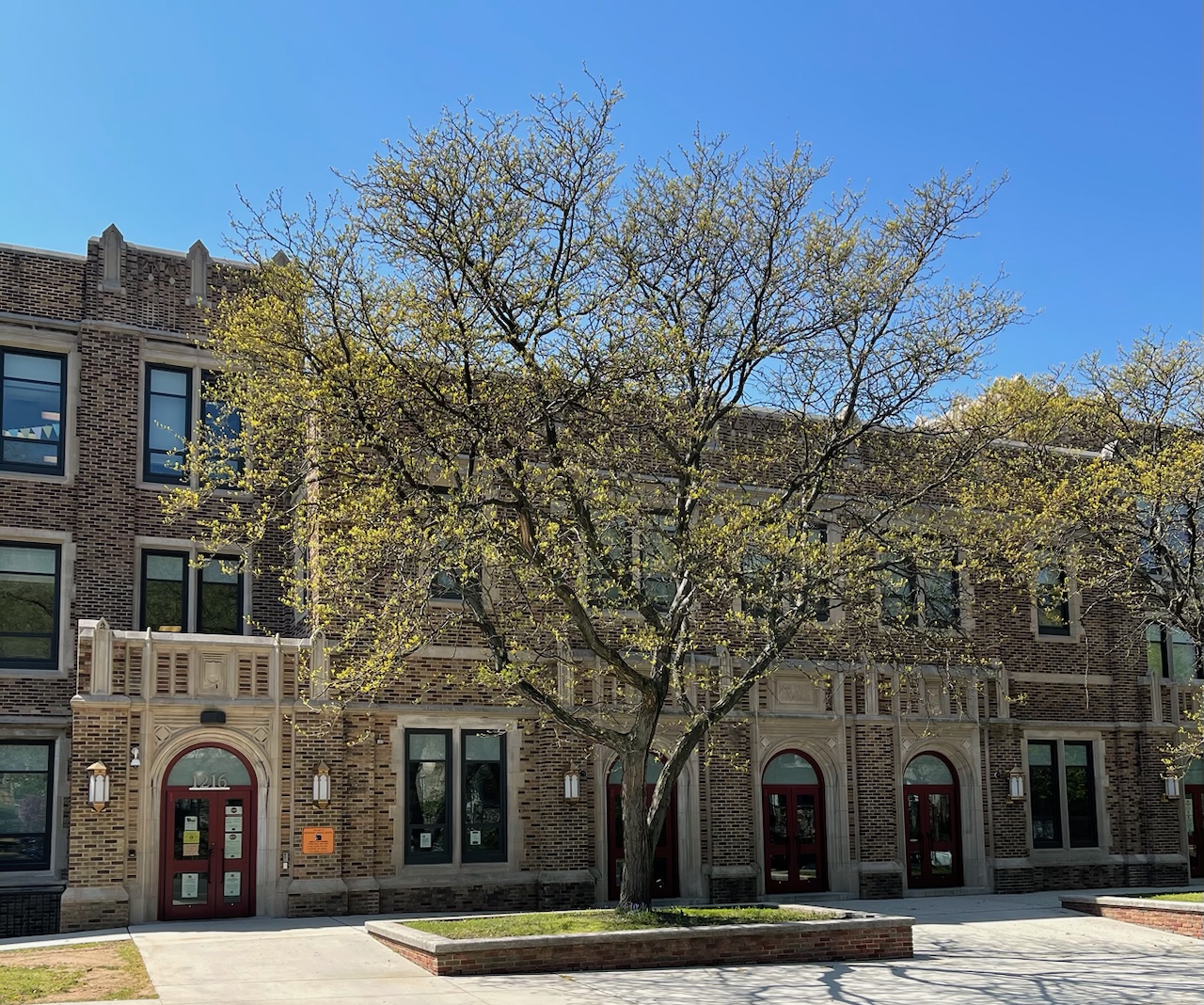 Northeast Middle School building from the outside