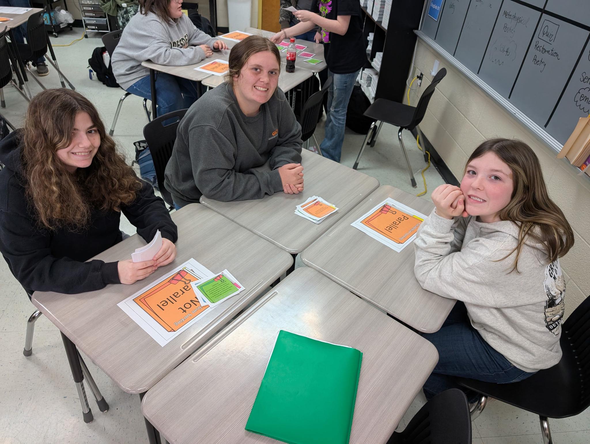 students in class learning