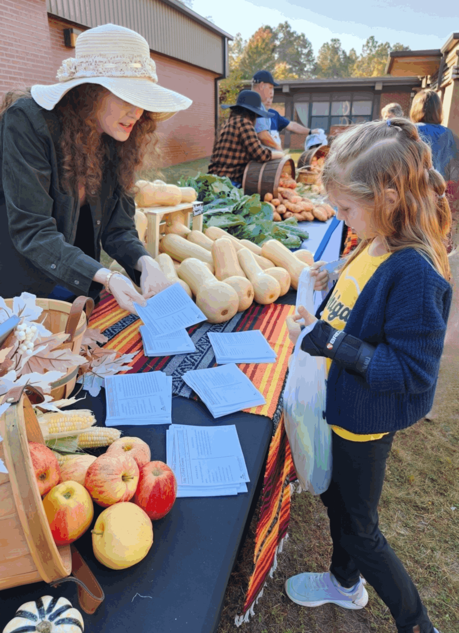 Kids with fruits