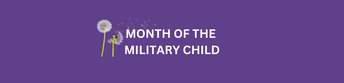month of military child logo