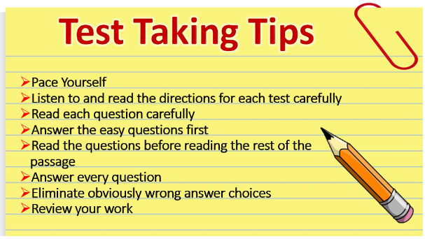 Test Taking Tips