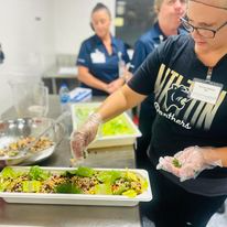 food services members working