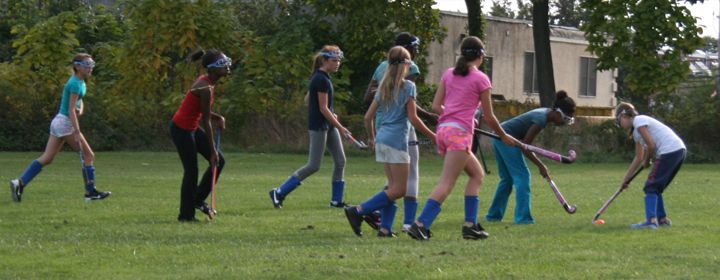 field hockey game