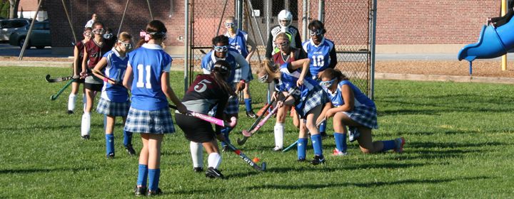 field hockey game