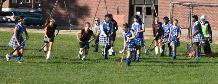 field hockey game