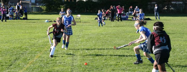 field hockey game