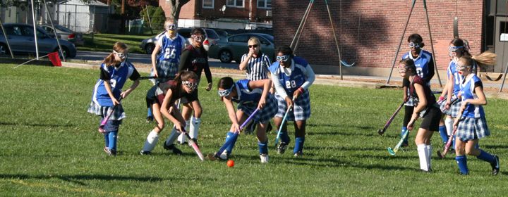 field hockey game