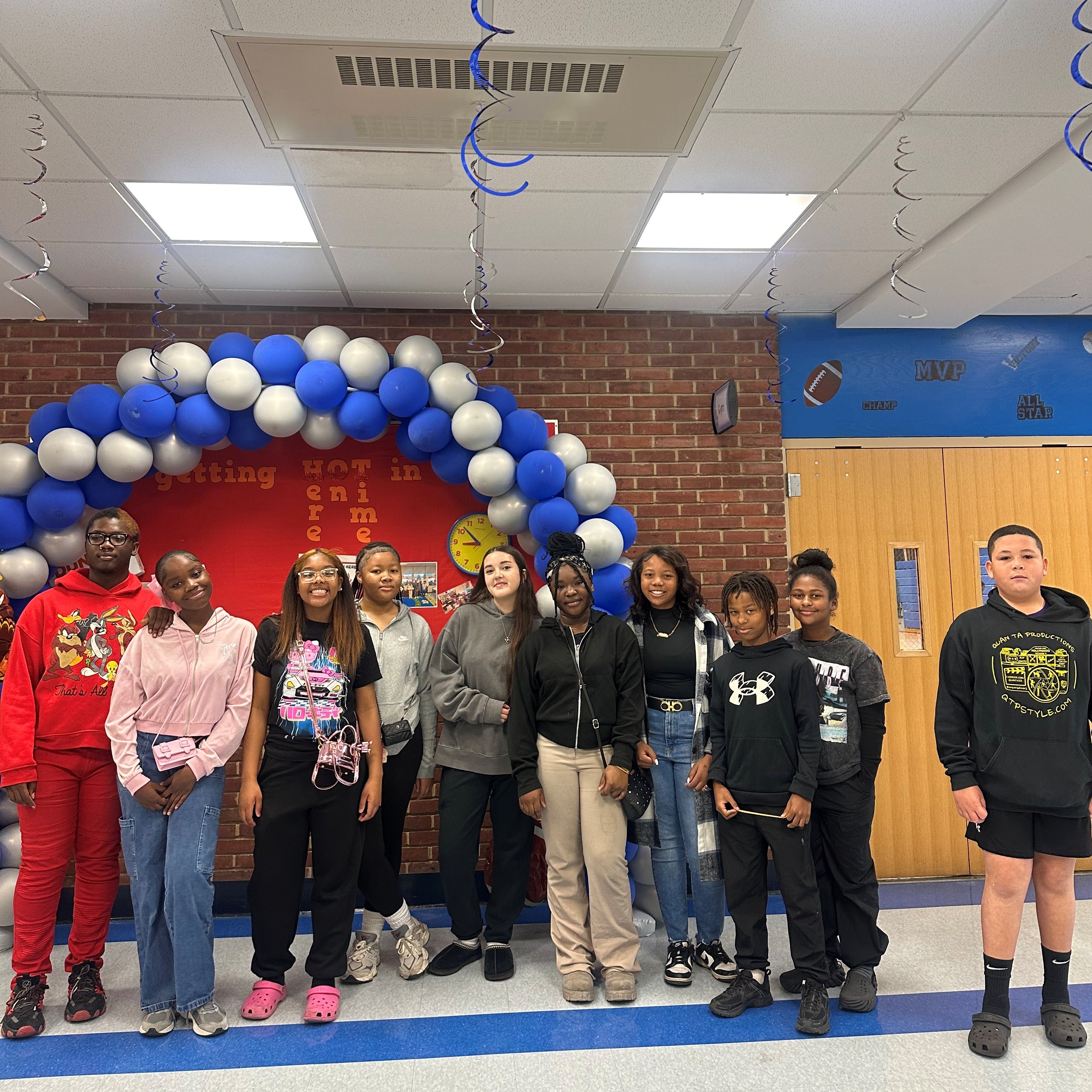 DTS Student Council Members posing for a group picture.