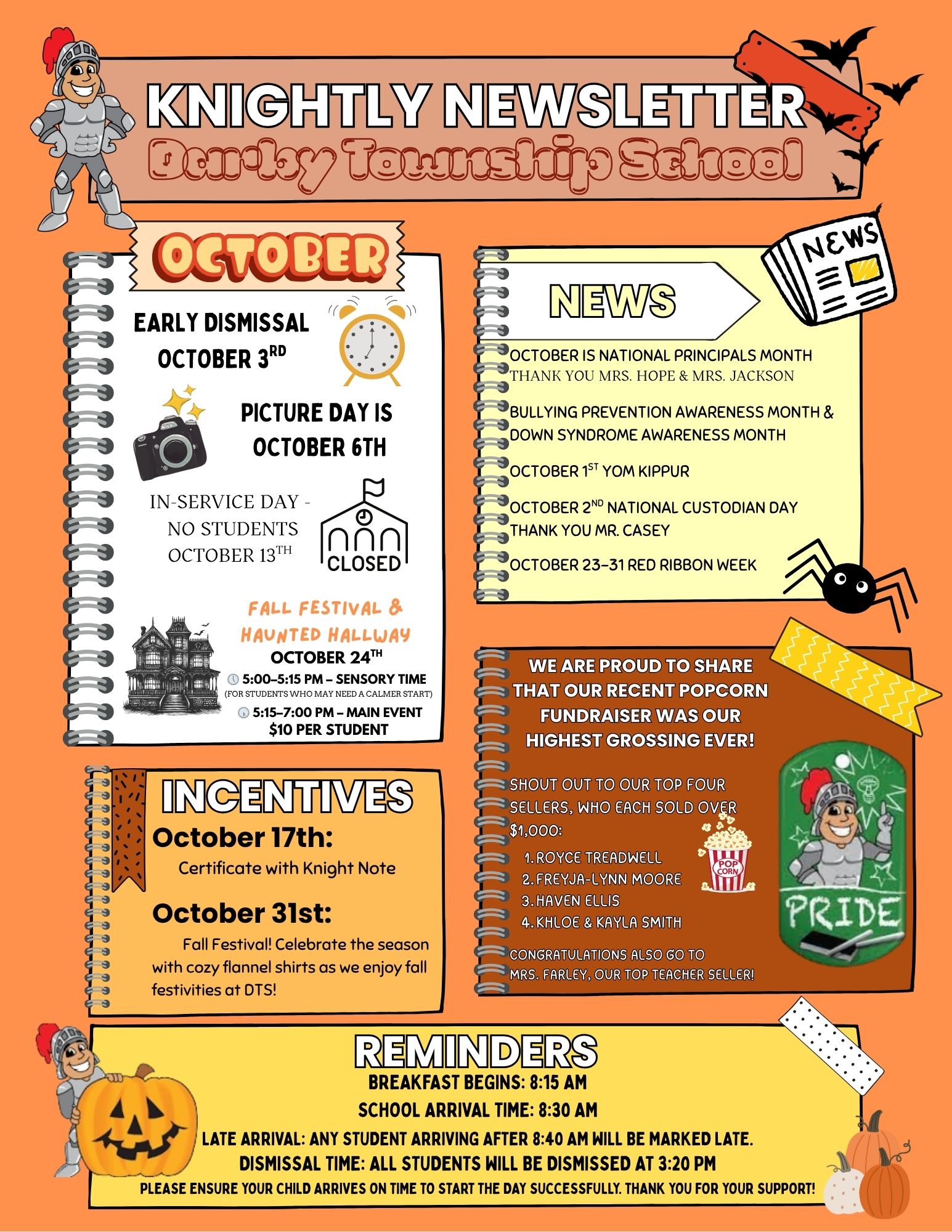 DTS October Newsletter with our events 