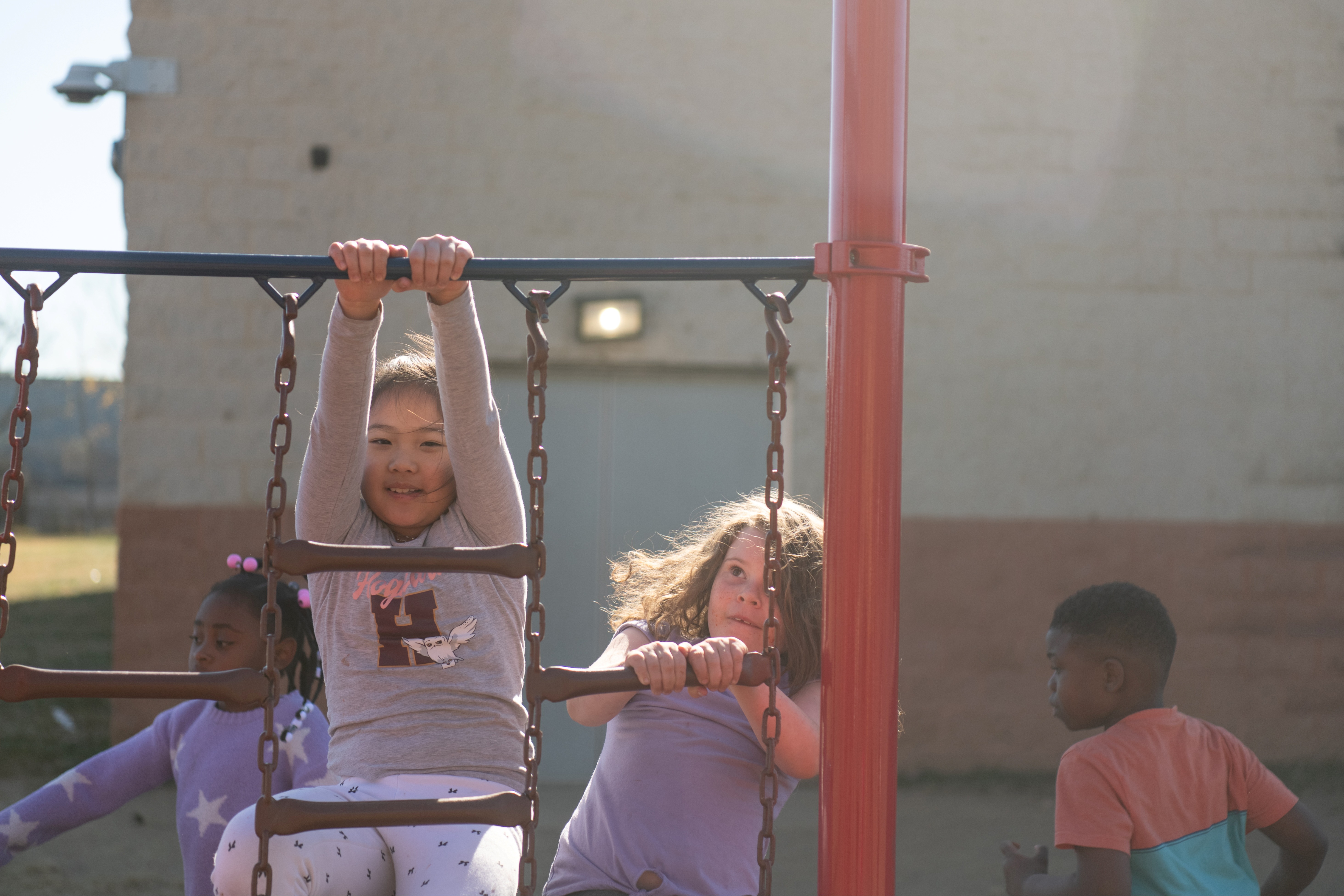 Students on playground