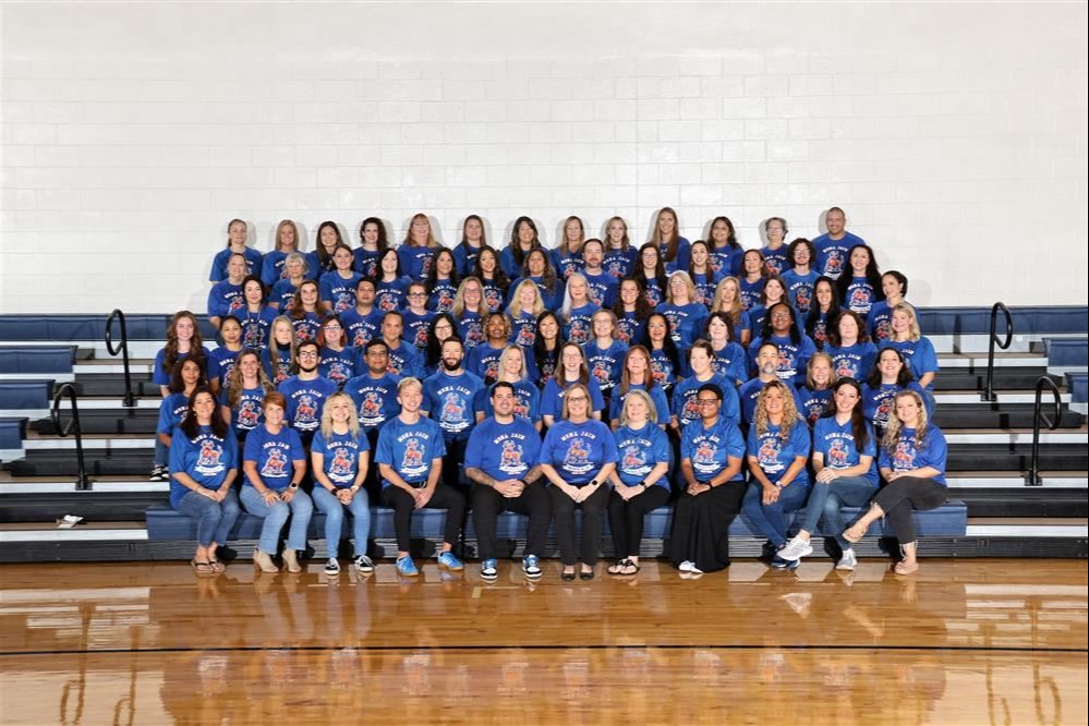 Jain middle school staff members photo
