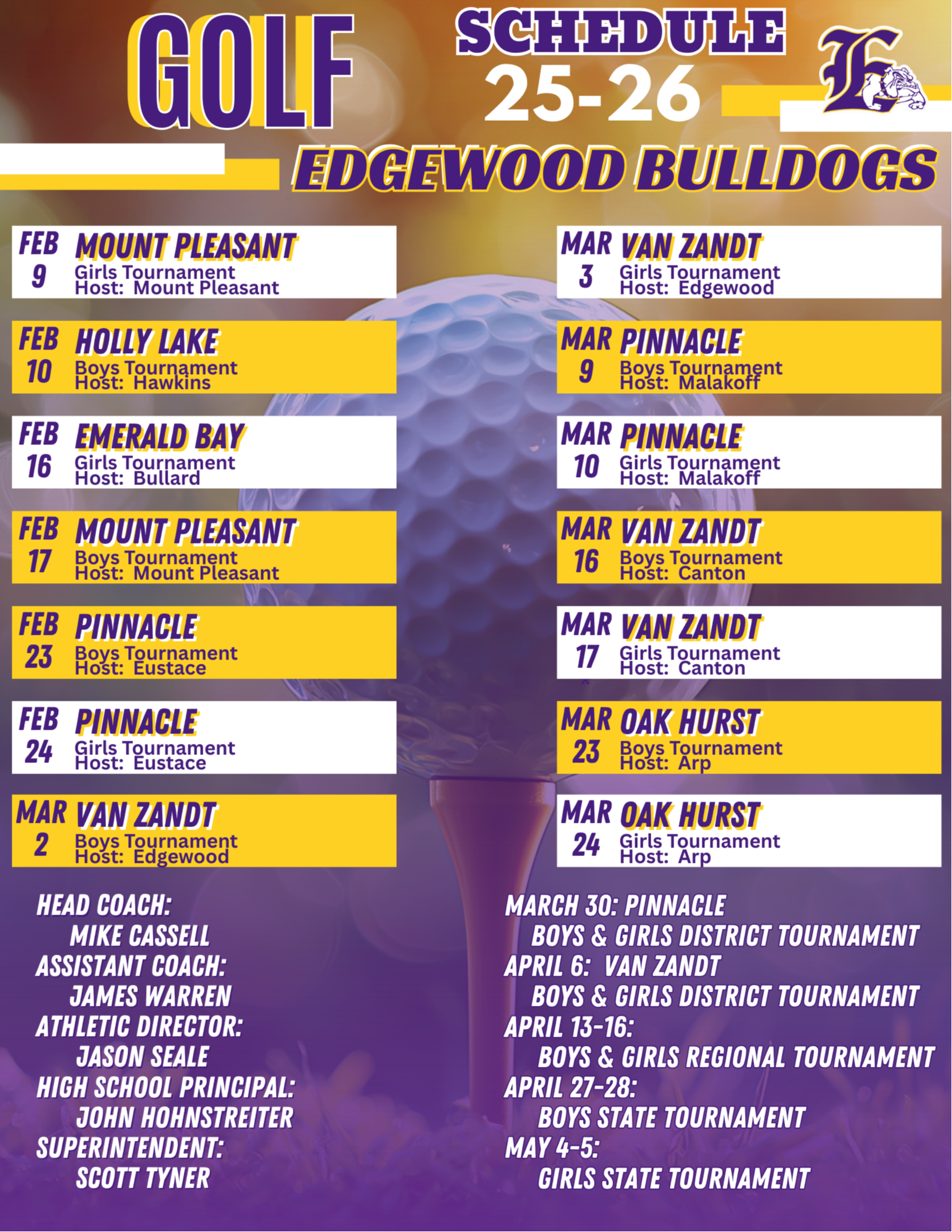 Picture schedule.  For a screen reader version, please click on the printable pdf copy.