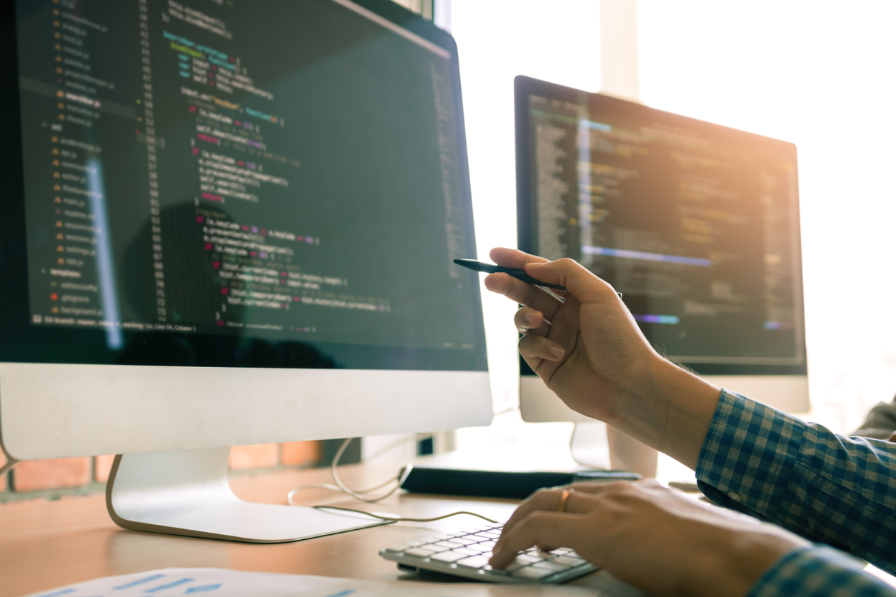 2 monitors wirth code