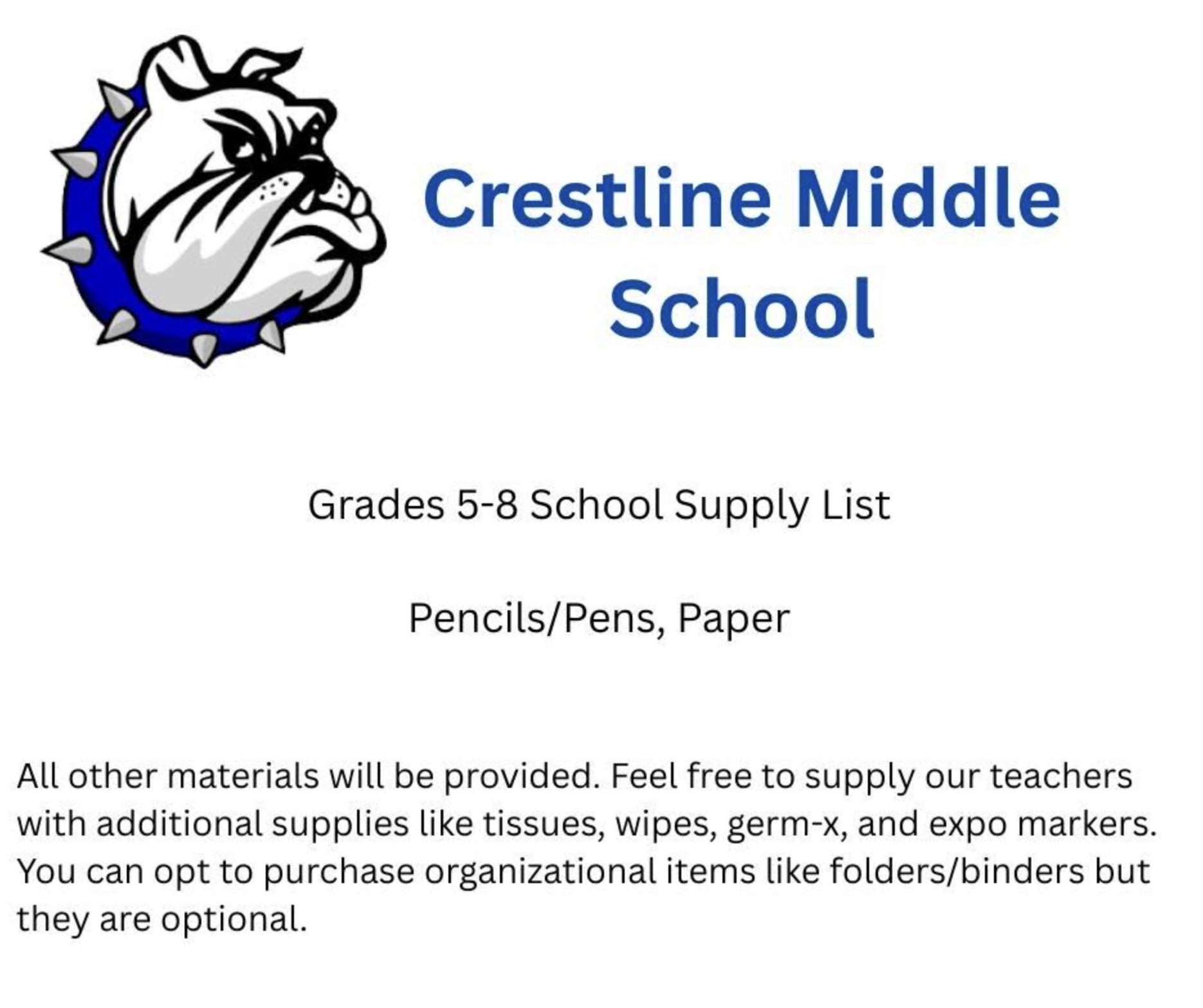 MS Supply List