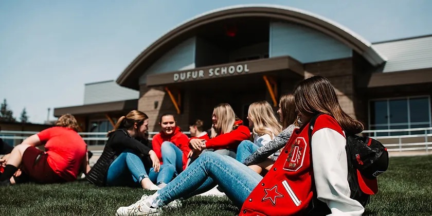 students smiling