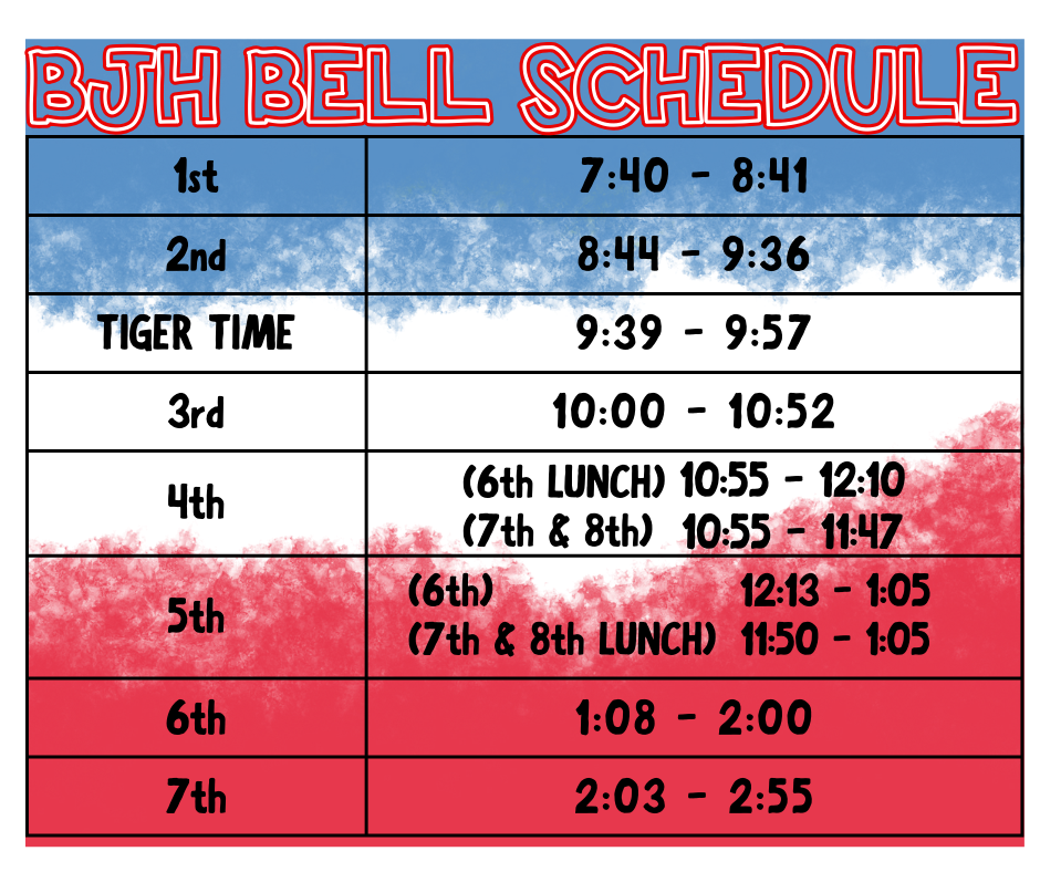 BJH Bell Schedule 2024