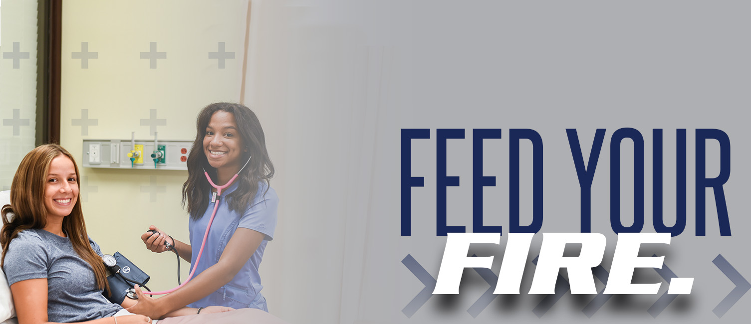 Health career students feed your fire