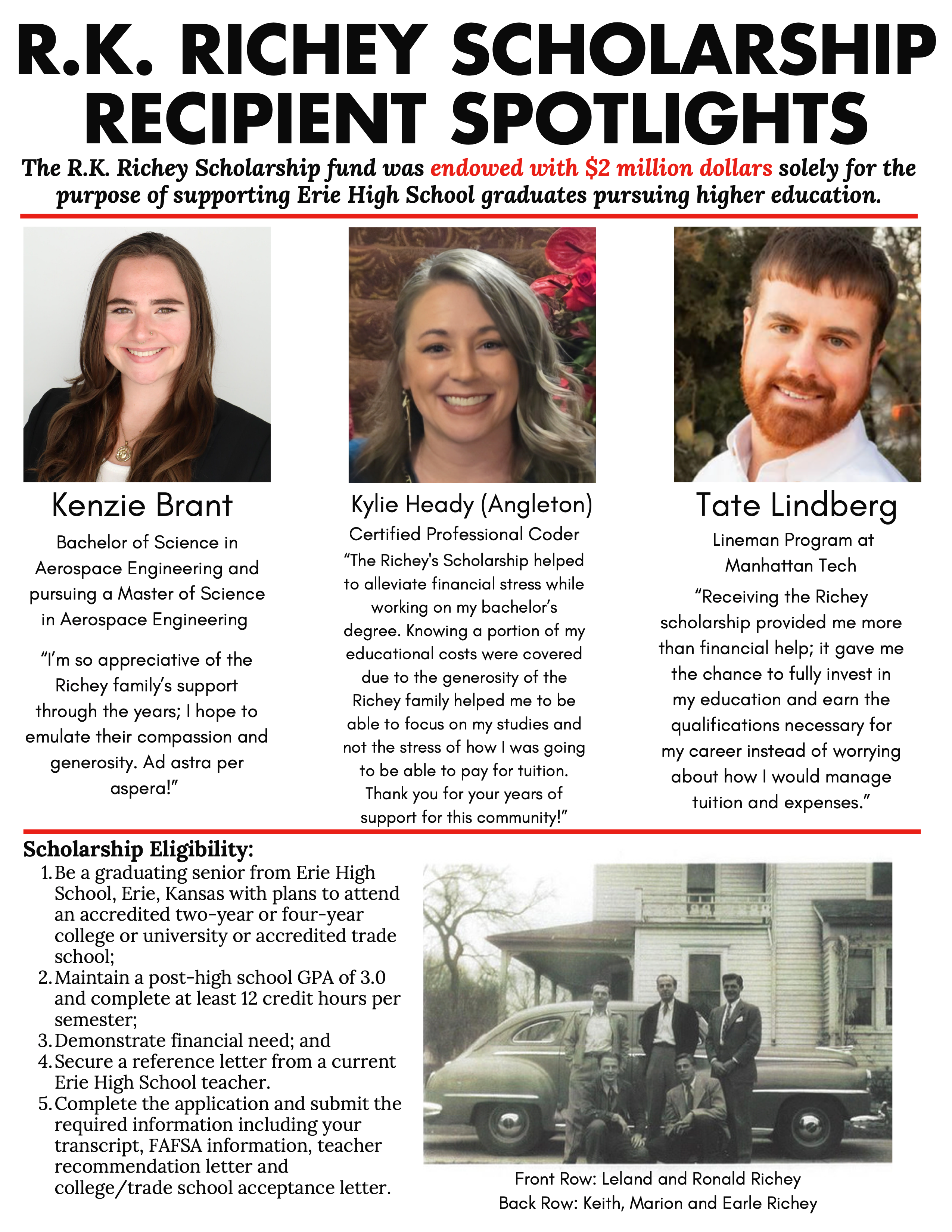 R. K. Richey Scholarship information