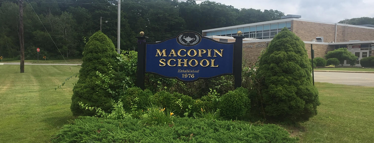 Macopin School Sign