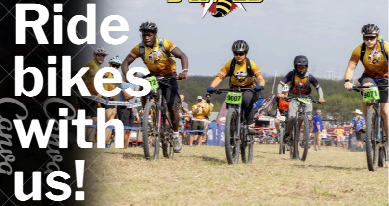 Ride bikes with us!