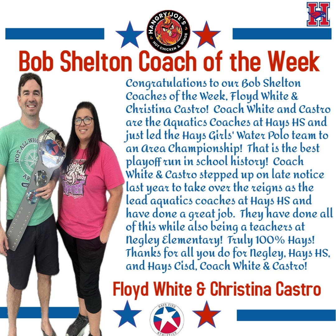 Coaches Floyd White & Christina Castro