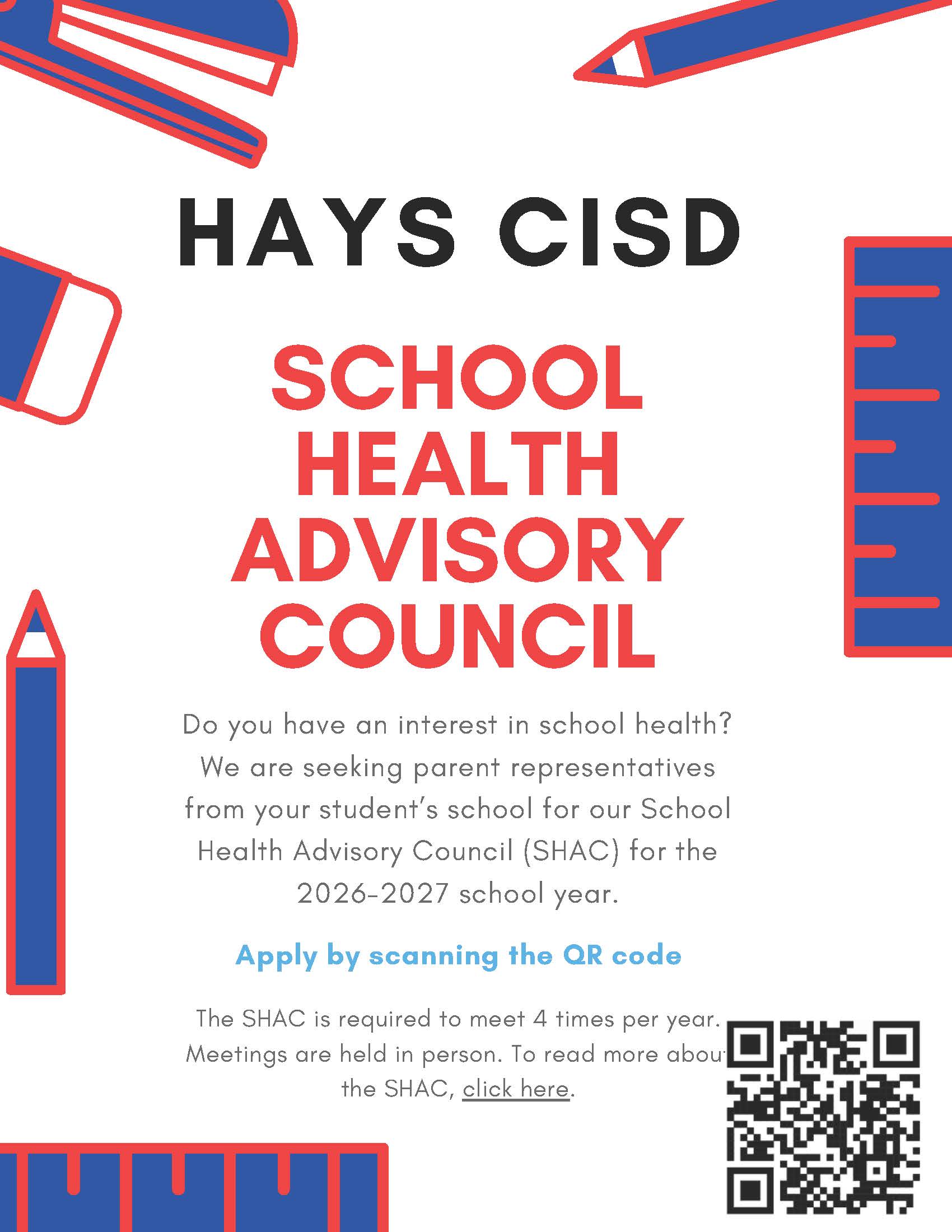 Hays CISD School Health Advisory Council (SHAC)
