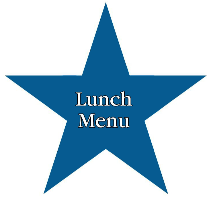 lunch menu on blue star