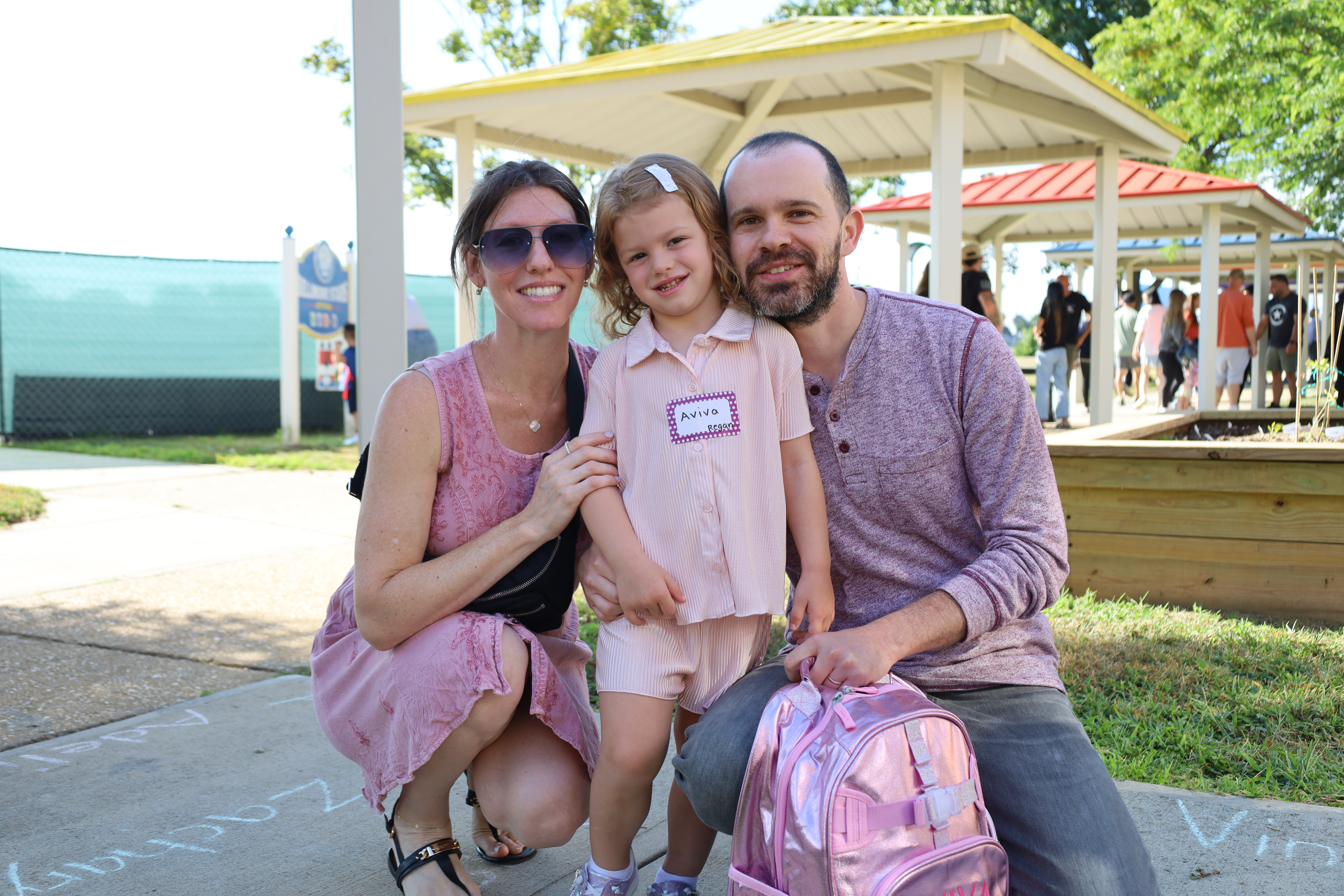 Reinhard student with parents.