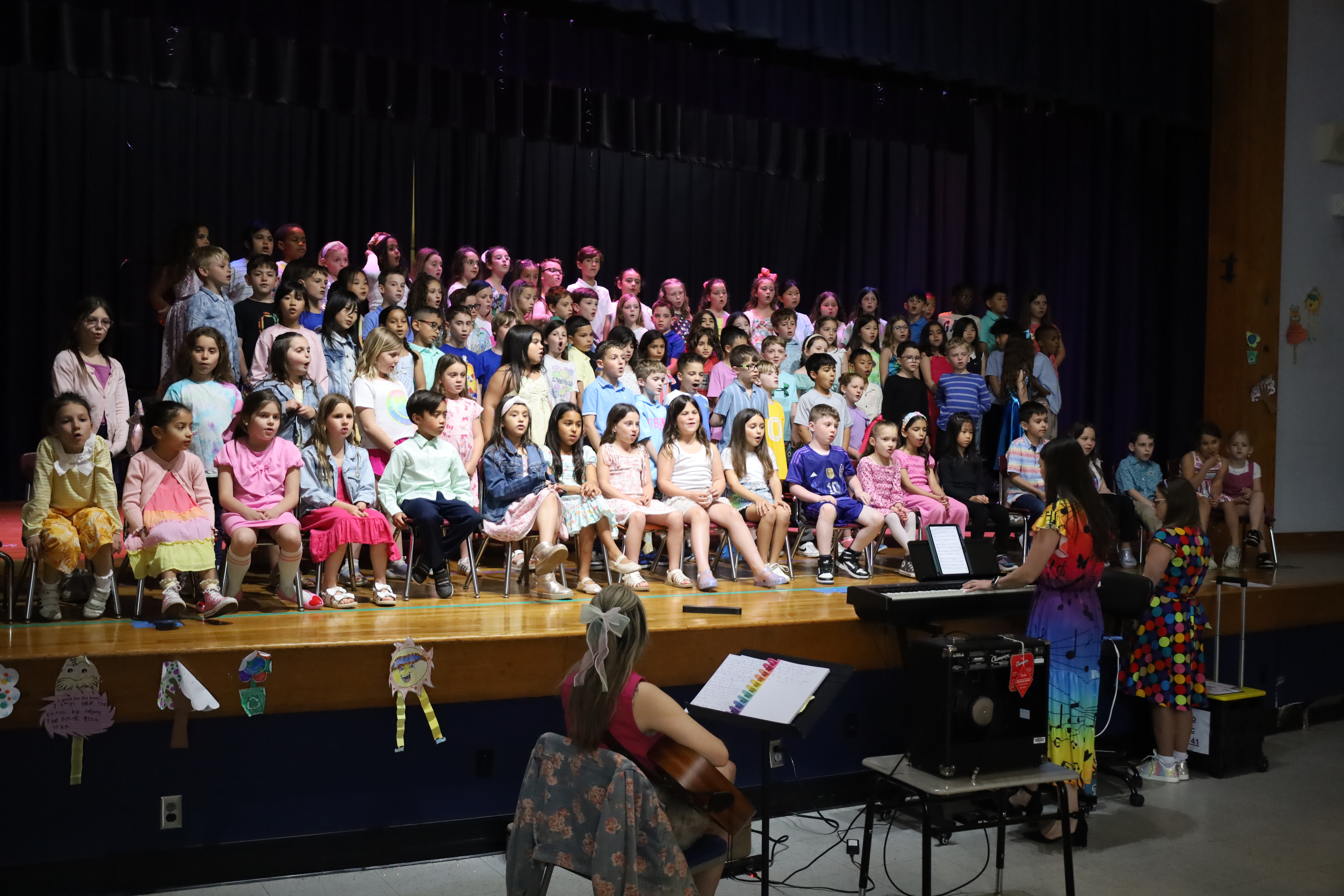 Reinhard second graders dazzle from the stage for spring concert