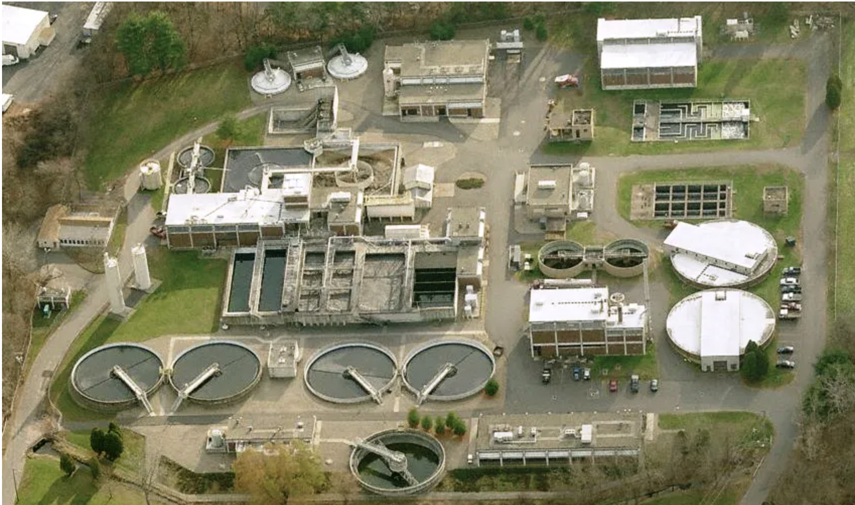 aerial view of building