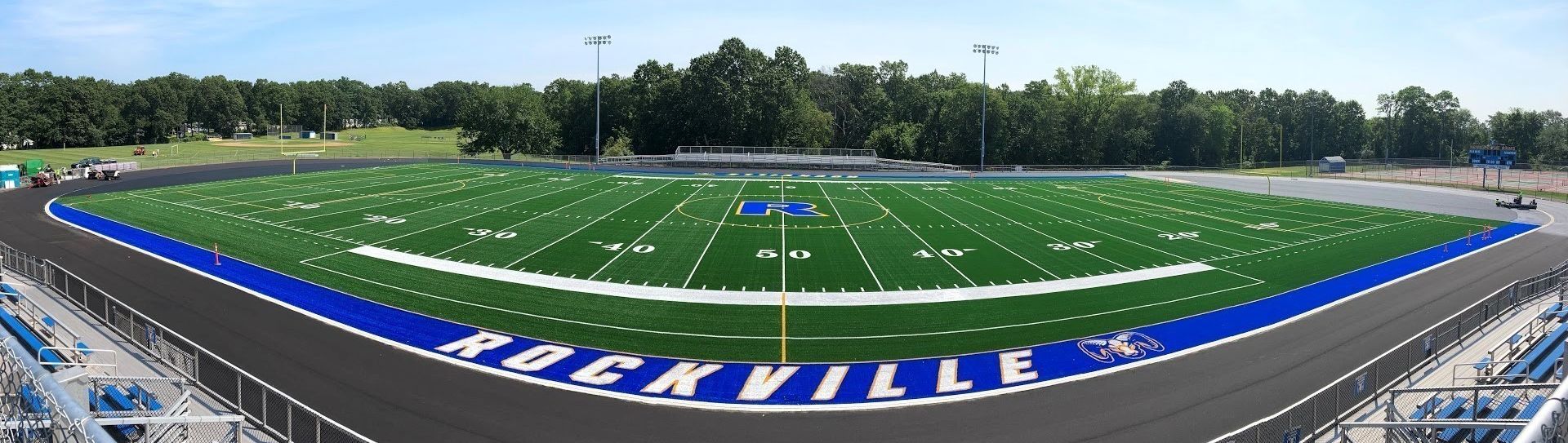 new turf field at Rockville High School