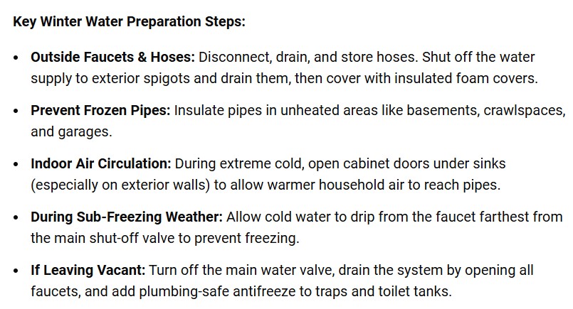 Key Winter Prep Steps