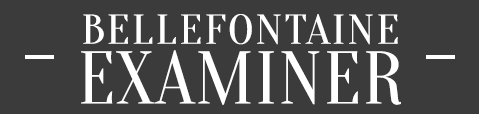 The logo of the Bellefontaine Examiner, featuring the name in bold, uppercase letters against a dark background.