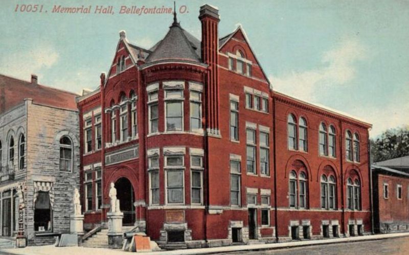 Memorial Hall,  Bellefontaine Ohio