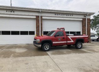 Bellefontaine Fire Department Prevention 21 Parked in front of the Bellefontaine Fire Department