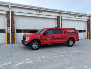 Bellefontaine Fire Department Chief 21 Parked in front of the Bellefontaine Fire Department